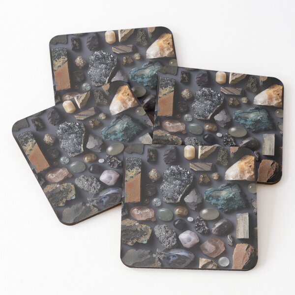 Item preview, dark rock and gemstone collection in various forms designed and sold by EarthenEmbers.