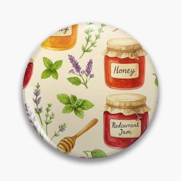 Item preview, Watercolor Jam and Honey Pattern designed and sold by Olea Patterns.