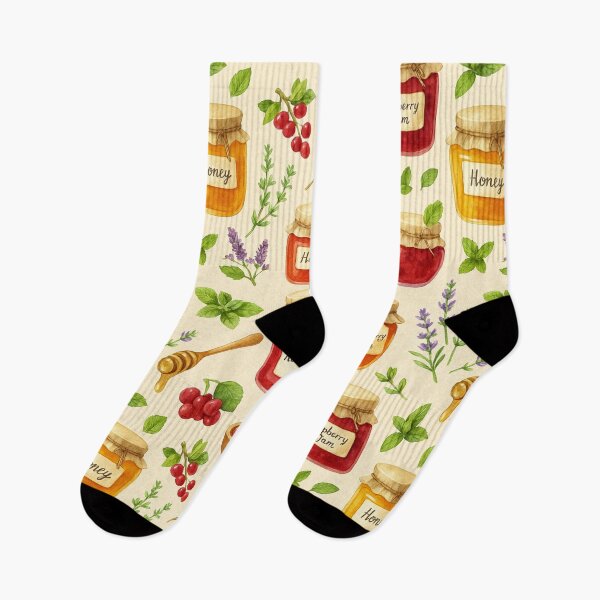 Item preview, Watercolor Jam and Honey Pattern designed and sold by Olea Patterns.