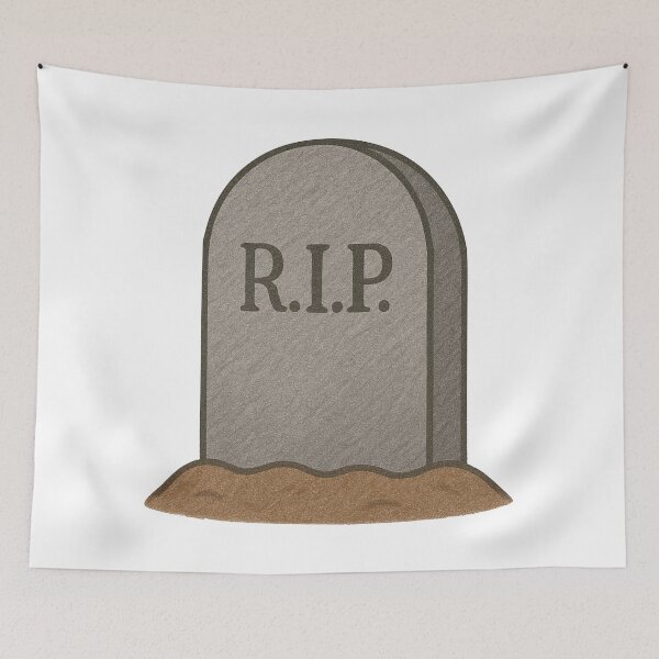 Item preview, Cute Halloween Tombstone Illustration – Spooky Graveyard Art designed and sold by Vendeloc.
