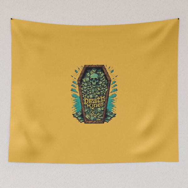Item preview, Death Money – Skull in Coffin Filled with Cash designed and sold by Dospart.