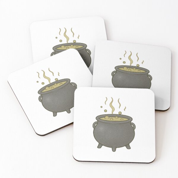 Item preview, Cute Witch Cauldron Illustration – Bubbling Potion Halloween Art designed and sold by Vendeloc.