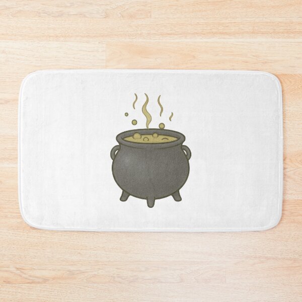 Item preview, Cute Witch Cauldron Illustration – Bubbling Potion Halloween Art designed and sold by Vendeloc.