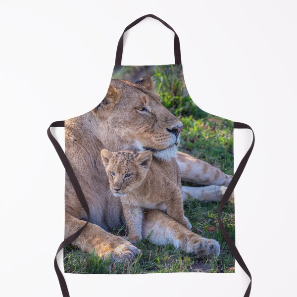 Item preview, Lion Cub and Mom Masai Mara Kenya designed and sold by PhotoArt by Joan Carroll.
