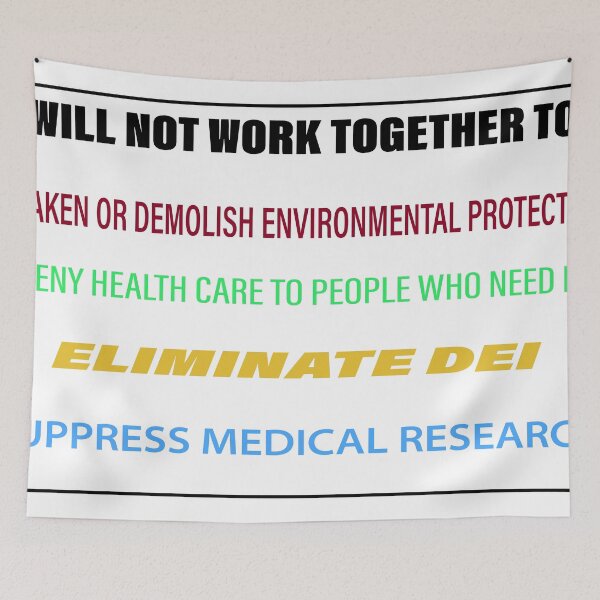 Item preview, I Will Not Work Together designed and sold by VisionWind.