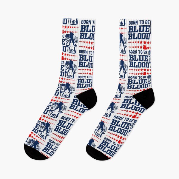 Item preview, Born To Be Blue Blood; Police; USA; designed and sold by StickerApe.