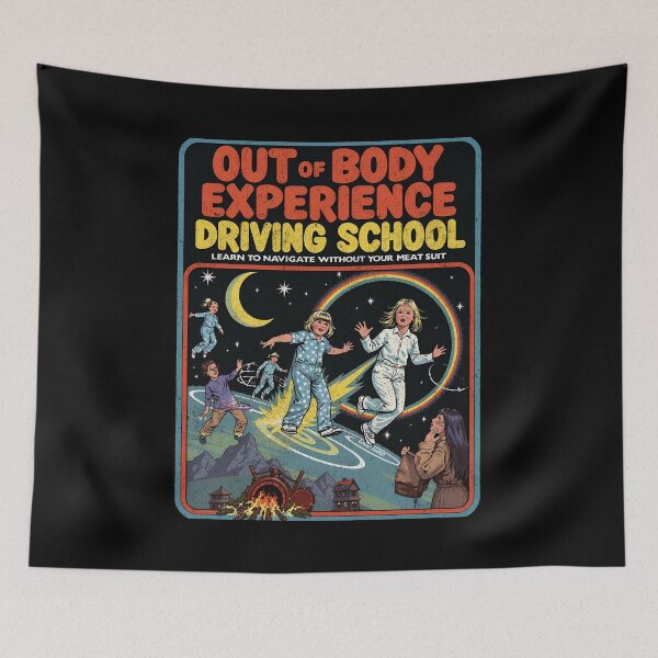 Item preview, Out of Body Experience Driving School Psychedelic Cover designed and sold by Vintagenaut Co..