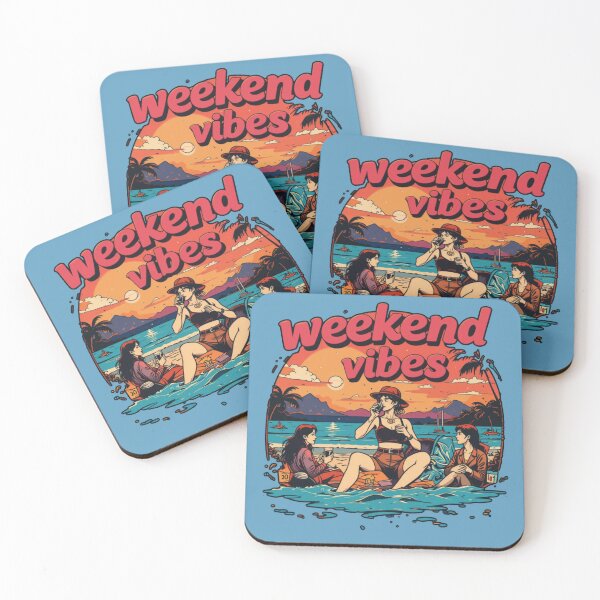 Item preview, Weekend Vibes – Retro Beach Sunset with Friends designed and sold by Dospart.