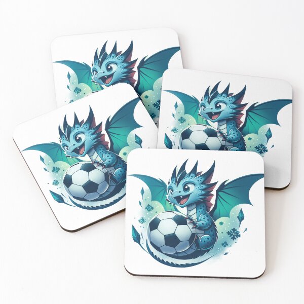 Item preview, Blue Baby Dragon playing Soccer designed and sold by Carritz.