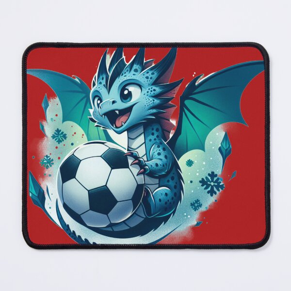 Item preview, Blue Baby Dragon playing Soccer designed and sold by Carritz.