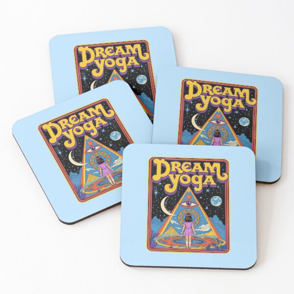 Item preview, Dream Yoga Psychedelic 70s Spiritual Retro Art designed and sold by Vintagenaut Co..