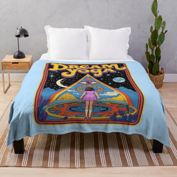Item preview, Dream Yoga Psychedelic 70s Spiritual Retro Art designed and sold by Vintagenaut Co..