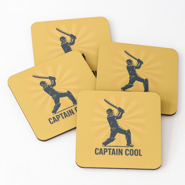 Item preview, Captain Cool – MS Dhoni Cricket Art | Chennai Super Kings Yellow designed and sold by Redloo.