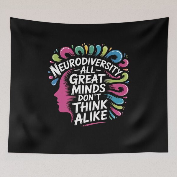 Item preview, Neurodiversity All Great Minds Dont Think Alike designed and sold by Mateusz Majcherek.