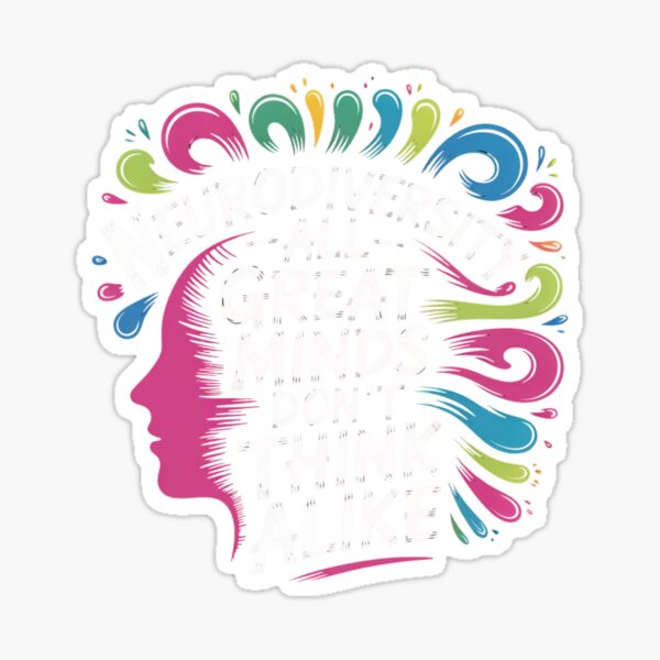 Item preview, Neurodiversity All Great Minds Dont Think Alike designed and sold by Mateusz Majcherek.