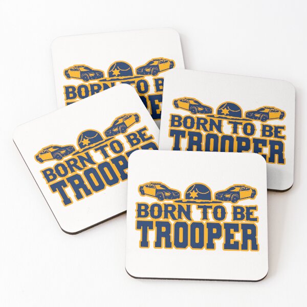 Item preview, Born To Be Trooper; Highway Patrol; USA; designed and sold by StickerApe.