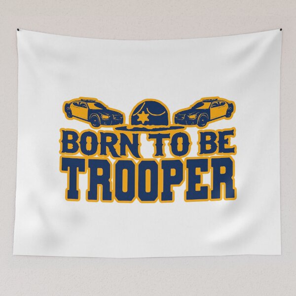 Item preview, Born To Be Trooper; Highway Patrol; USA; designed and sold by StickerApe.