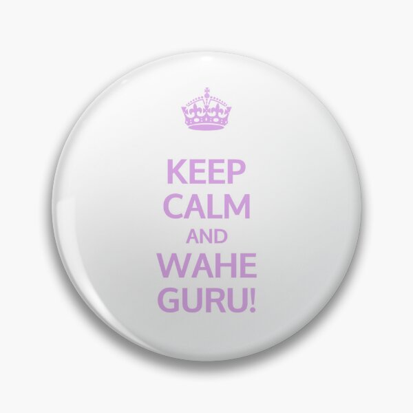 Item preview, Keep calm and Wahe Guru! (Pink) | Kundalini Yoga Mantra Design for Mindful Living designed and sold by Cooldalini - Kundalini Yogi Wear & Accessories.