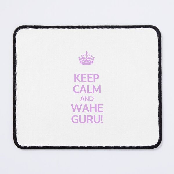 Item preview, Keep calm and Wahe Guru! (Pink) | Kundalini Yoga Mantra Design for Mindful Living designed and sold by Cooldalini - Kundalini Yogi Wear & Accessories.