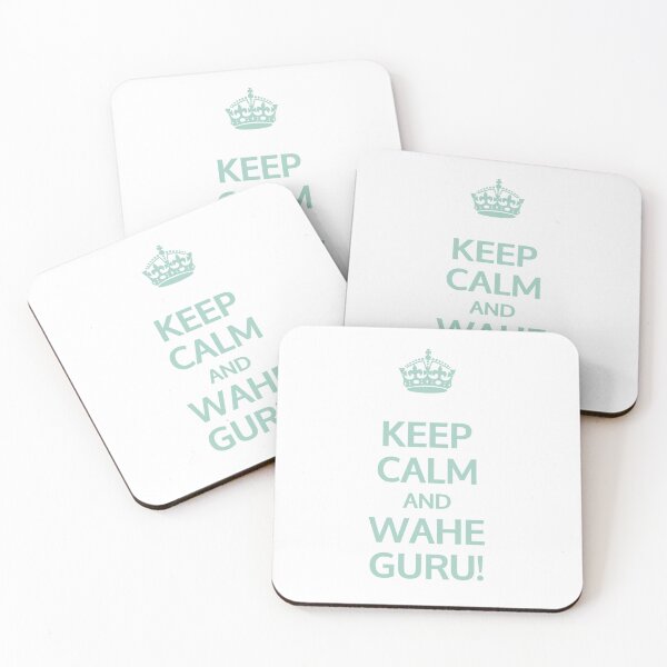 Item preview, Keep calm and Wahe Guru! (Mynth Geen)  | Kundalini Yoga Mantra Design for Mindful Living designed and sold by Cooldalini - Kundalini Yogi Wear & Accessories.