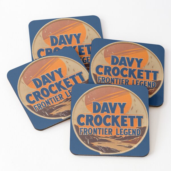 Item preview, Davy Crockett – Frontier Legend | Retro Western Sunset Patch designed and sold by jelonkaa.