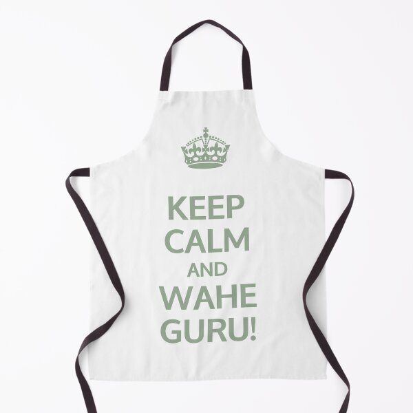 Item preview, Keep calm and Wahe Guru! (Olive Geen)  | Kundalini Yoga Mantra Design for Mindful Living designed and sold by Cooldalini - Kundalini Yogi Wear & Accessories.