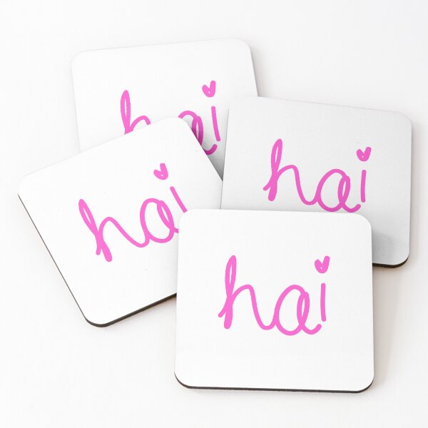 Item preview, hai, cute heart pink designed and sold by Memes N Lore .