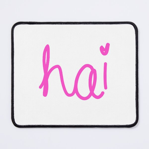Item preview, hai, cute heart pink designed and sold by Memes N Lore .