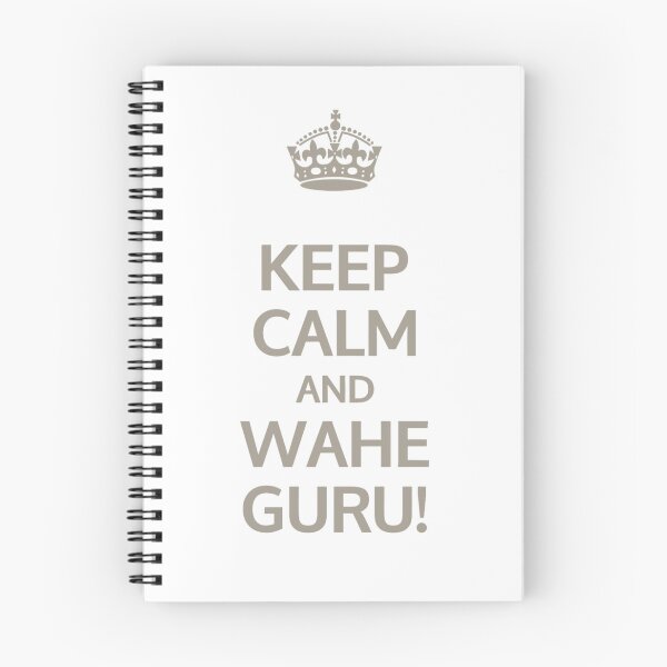 Item preview, Keep calm and Wahe Guru! (Khaki)  | Kundalini Yoga Mantra Design for Mindful Living designed and sold by Cooldalini - Kundalini Yogi Wear & Accessories.