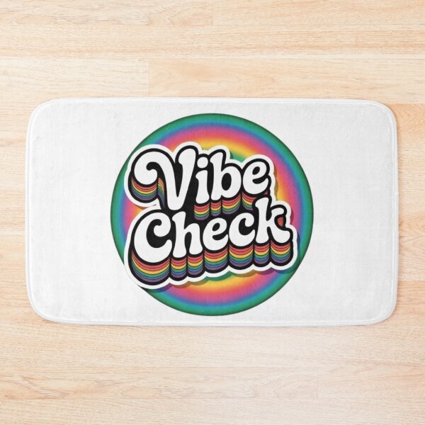 Item preview, Vibe Check – Retro 3D Rainbow Typography with Bold Pride Colors designed and sold by GemBob Creations.
