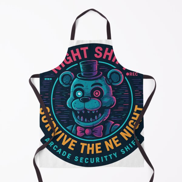 Item preview, Night Shift Horror Arcade – Survive the Night Badge Design designed and sold by yassermarz.