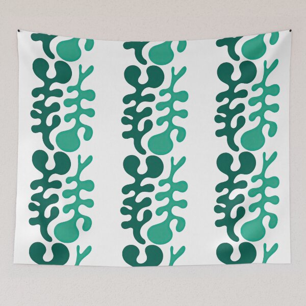 Item preview, Abstract Green Organic Shapes Artwork designed and sold by ArtfulWeave.