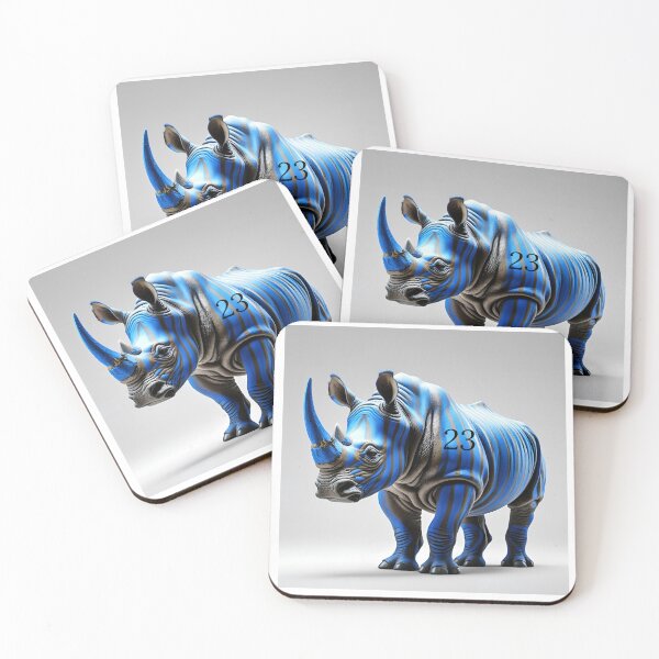 Item preview, Blue -Striped rhino honors Ryne Sandberg, number 23. designed and sold by RIZZLIT.
