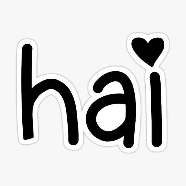 Item preview, hai, love heart designed and sold by luv-fi.