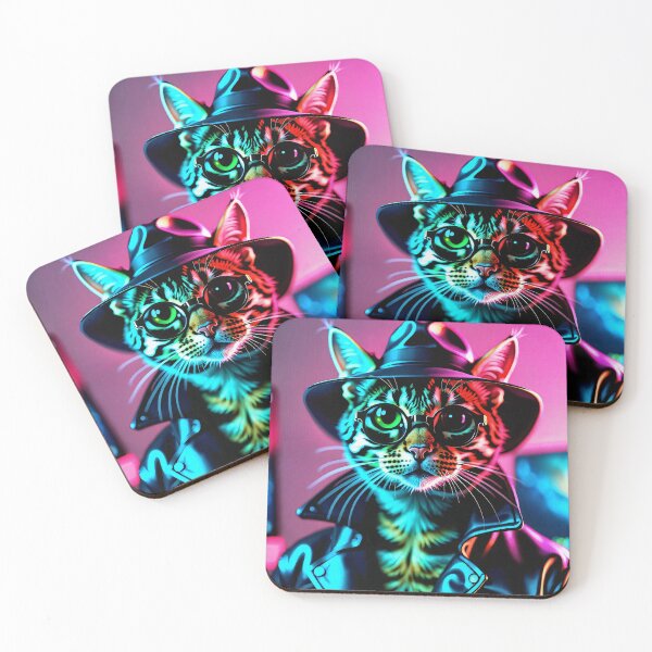 Item preview, Cat Neonlight Portrait designed and sold by SmoothDesigner.