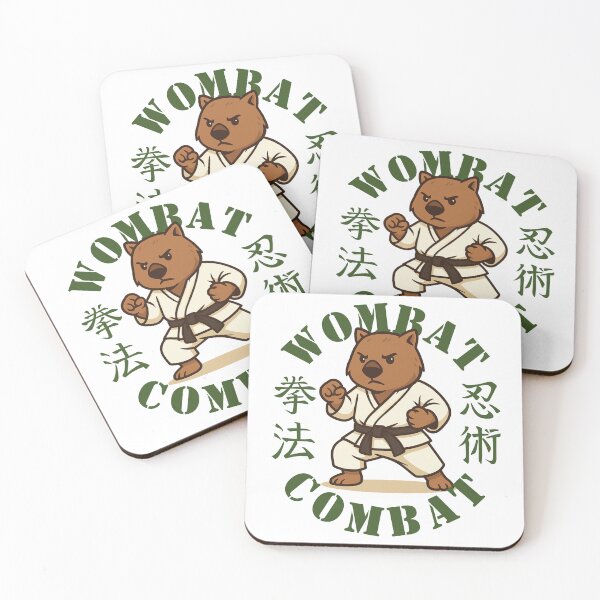 Item preview, Wombat Combat Martial Arts Australian Animal  designed and sold by pUNKnown.