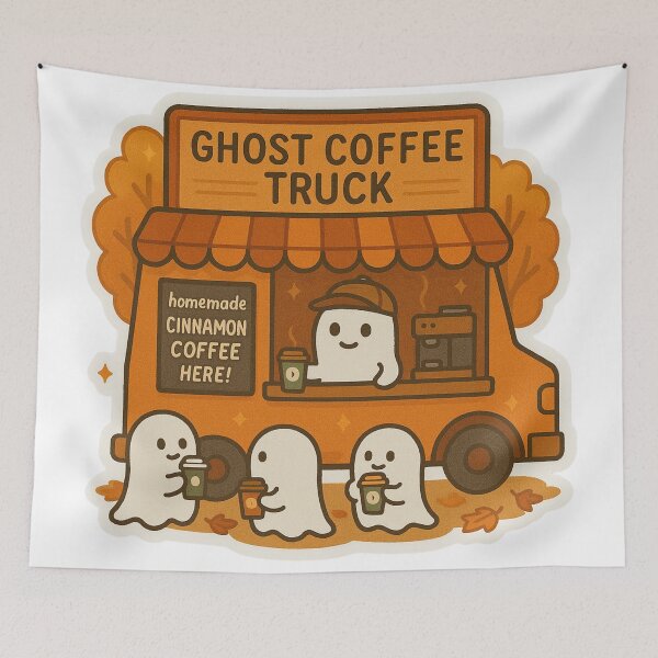 Item preview, Ghost Coffee Truck designed and sold by caitdesign.