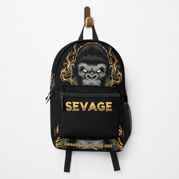 Item preview, Savage Gorilla - Awaken Your Inner Side - Black and Gold T-Shirt designed and sold by AV.