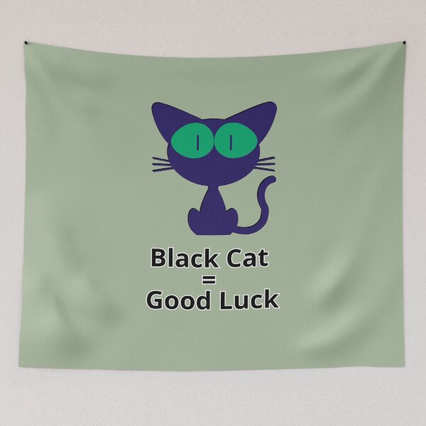 Item preview, Black Cat = Good Luck | Lucky Black Cat Design designed and sold by Mintiko2.