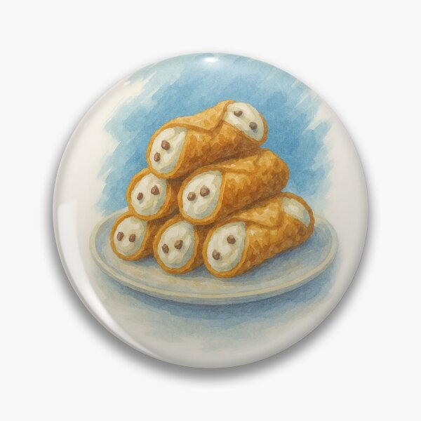 Item preview, Watercolor Cannoli – Vibrant Sicilian Art Collection designed and sold by PATINKA-art.