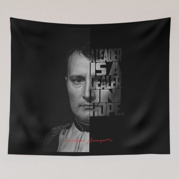 Item preview, Napoleon Bonaparte Portrait – Minimalist Black-and-White Historical Art designed and sold by Enea Kelo.