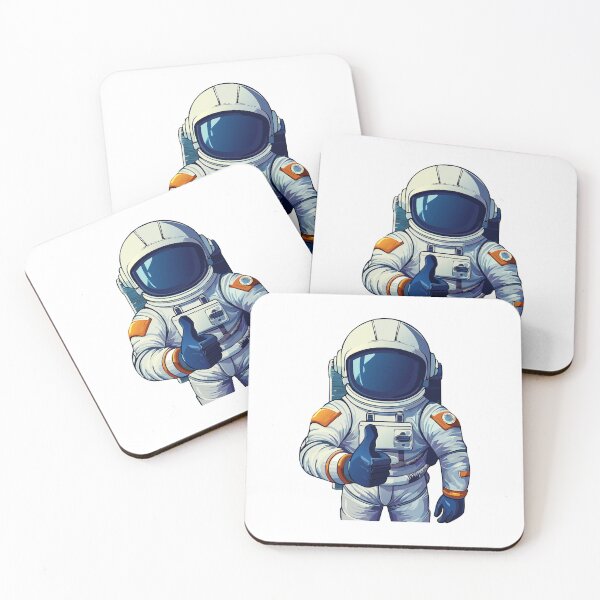 Item preview, Cosmonaut floating in space, astronaut in spacesuit fling in the space, astronaut in space suit showing thumb up or like gesture, cosmonaut in helmet and uniform  designed and sold by Danler.