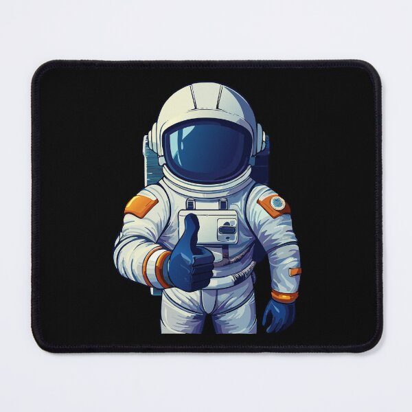 Item preview, Cosmonaut floating in space, astronaut in spacesuit fling in the space, astronaut in space suit showing thumb up or like gesture, cosmonaut in helmet and uniform designed and sold by Danler.