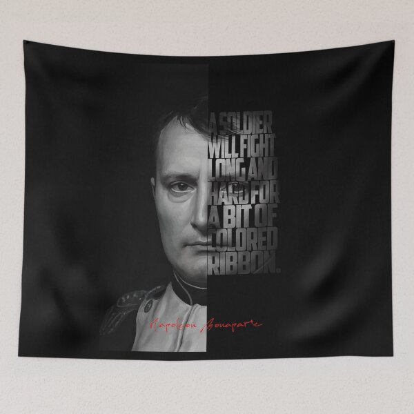 Item preview, Napoleon Bonaparte Portrait – Minimalist Black-and-White Historical Art designed and sold by Enea Kelo.