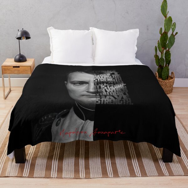 Item preview, Napoleon Bonaparte Portrait – Minimalist Black-and-White Historical Art designed and sold by Enea Kelo.