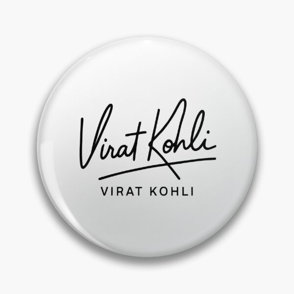 Artikelvorschau, Minimalistische Virat Kohli-Signatur – Schwarz-Weiß-Cricket-Kunst entworfen und verkauft von Redloo.