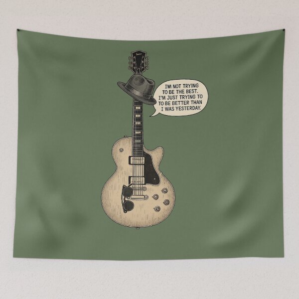 Item preview, Vintage D’Angelico Guitar Humor T-Shirt – Retro Music Lover Tee designed and sold by Uglyandcute.