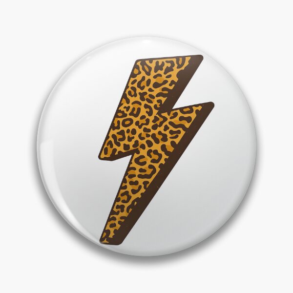 Item preview, Leopard Print Lightning Bolt Illustration designed and sold by ArtfulWeave.