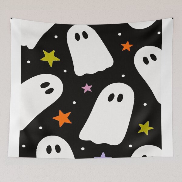 Item preview, Ghosts on a black background designed and sold by saly55887.