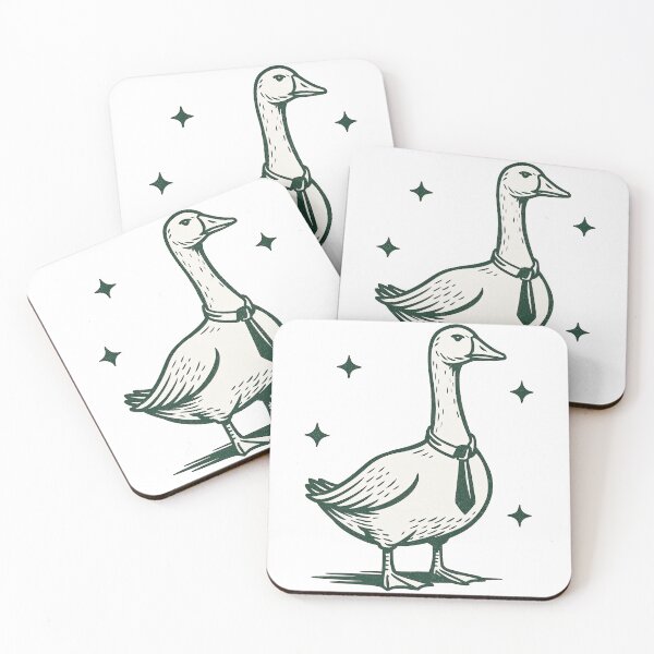 Item preview, Dapper Goose in Tie Illustration designed and sold by ArtfulWeave.